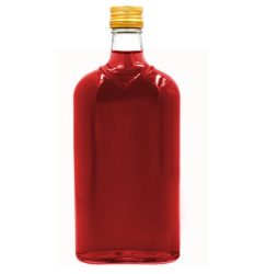 Butelka szklana piersiówka 500 ml z zakrętką RUM