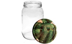 Słoik TO 900 ml z zakrętką OGÓRKI słoiczek przetwory.jpg