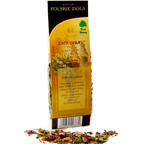 ZŁOTY KORZEŃ ZAPRAWKA ZIOŁOWA DO ALKOHOLU DARY NATURY.png