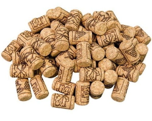 Korki 100 sztuk do butelki na wino 23x38 aglomerowany.jpg