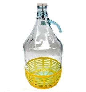 Balon dama 5l w plastikowym oplocie z uchwytem i zapięciem mechanicznym krachla