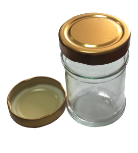 10 x SŁOIK 285ml + ZAKRĘTKI ZŁOTE DWB ZESTAW