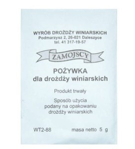 Pożywka dla drożdży winiarskich 5 g - Zamojscy