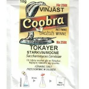 Drożdże Coobra TOKAYER 10 g aktywne winne
