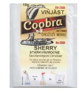 Drożdże Coobra SHERRY 10 g aktywne winne