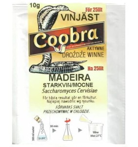 Drożdże Coobra MADEIRA 10 g aktywne winne