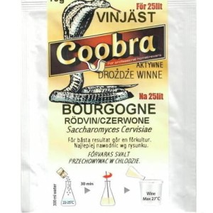 Drożdże Coobra BOURGOGNE 10 g aktywne winne