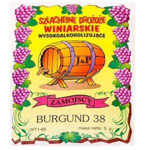 BURGUND 38 Szlachetne drożdże winiarskie - Zamojscy