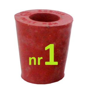 Korek nr 1 do balonów na wino nr 1 gumowy PZH