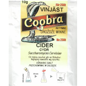 COOBRA CIDER DROŻDŻE DO CYDRU AKTYWNE NA 25 LITRÓW
