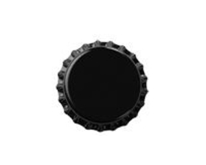 Kapsle do piwa metalowe czarne 26mm 100szt