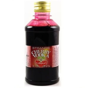CHERRY VODKA 250ML ZAPRAWKA DO ALKOHOLU STRANDS WIŚNIÓWKA - NIE ZAWIERA ALKOHOLU