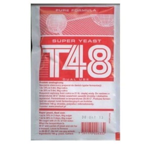 Drożdże gorzelnicze T48 na cukier 6-8 kg