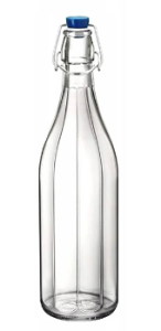 Butelka Costolata 0,75 l z klipsem na wino