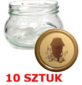SŁOIK OZDOBNY 300 ml Z ZAKRĘTKĄ UL BARTEK 10 SZTUK