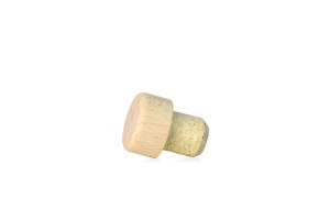 KOREK 18,5MM GRZYBEK/DREWNO JASNE 29X16MM