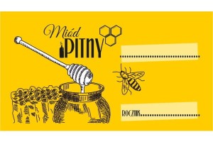 ETYKIETA MIÓD PITNY SŁOIK