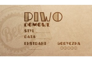 ETYKIETA OLD PIWO DOMOWE