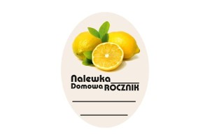 ETYKIETA OWALNA "CYTRYNÓWKA"