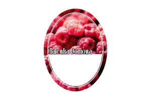 ETYKIETA OWALNA "MALINA"