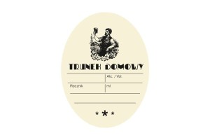 ETYKIETA OWALNA "TRUNEK DOMOWY BAHUS" 