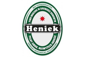 ETYKIETA OWALNA NA PIWO "HENIEK"