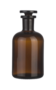 BUTELKA NA ODCZYNNIKI ORANŻ  250 ML WĄSKA SZYJA