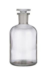 BUTELKA NA ODCZYNNIKI BIAŁA 250 ML WĄSKA SZYJA