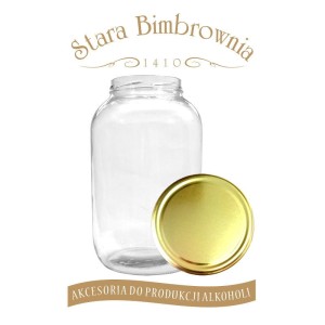 Słoik TO 4000 ml z zakrętką ZŁOTĄ słój przetwory