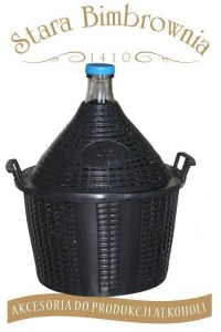 BALON 54 L BUTLA GĄSIOR NA WINO KOSZ PLASTIKOWY